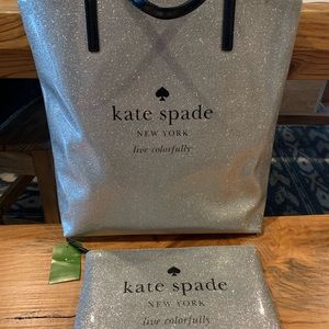 NWT Kate Spade Bon Shopper and Gia pouch